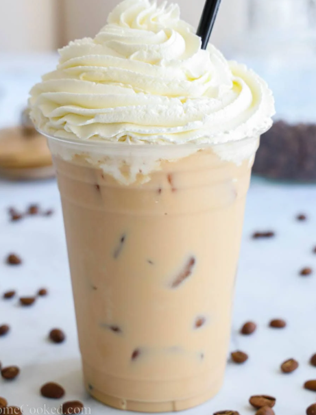 Iced white mocha